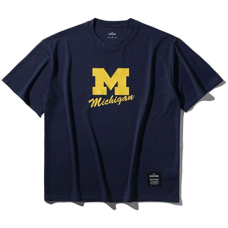 SPALDING スポルディング Tシャツ ミシガン Mロゴ クラシック